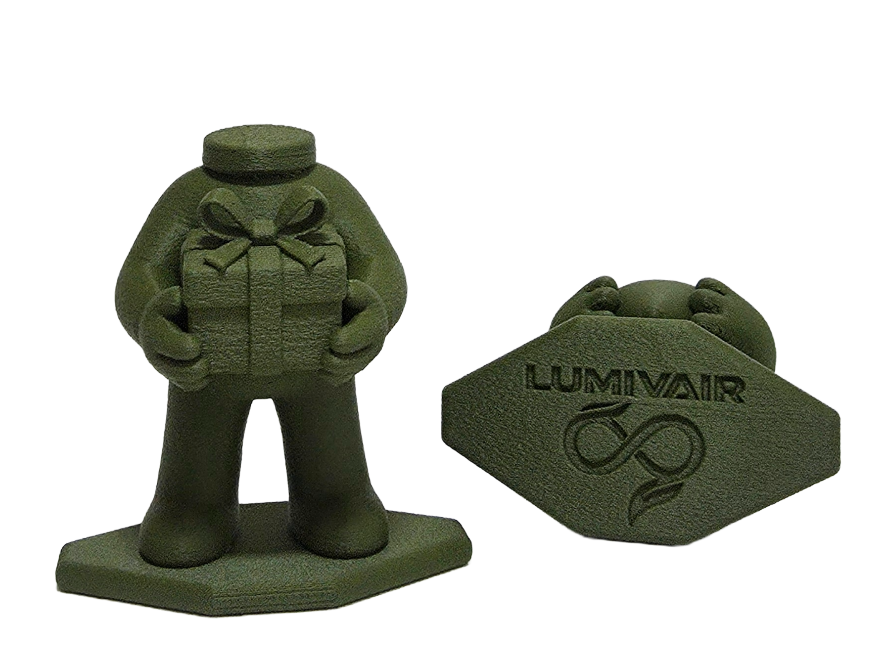 Figurine Lumivair et Support pour Plante Aérienne - Ensemble