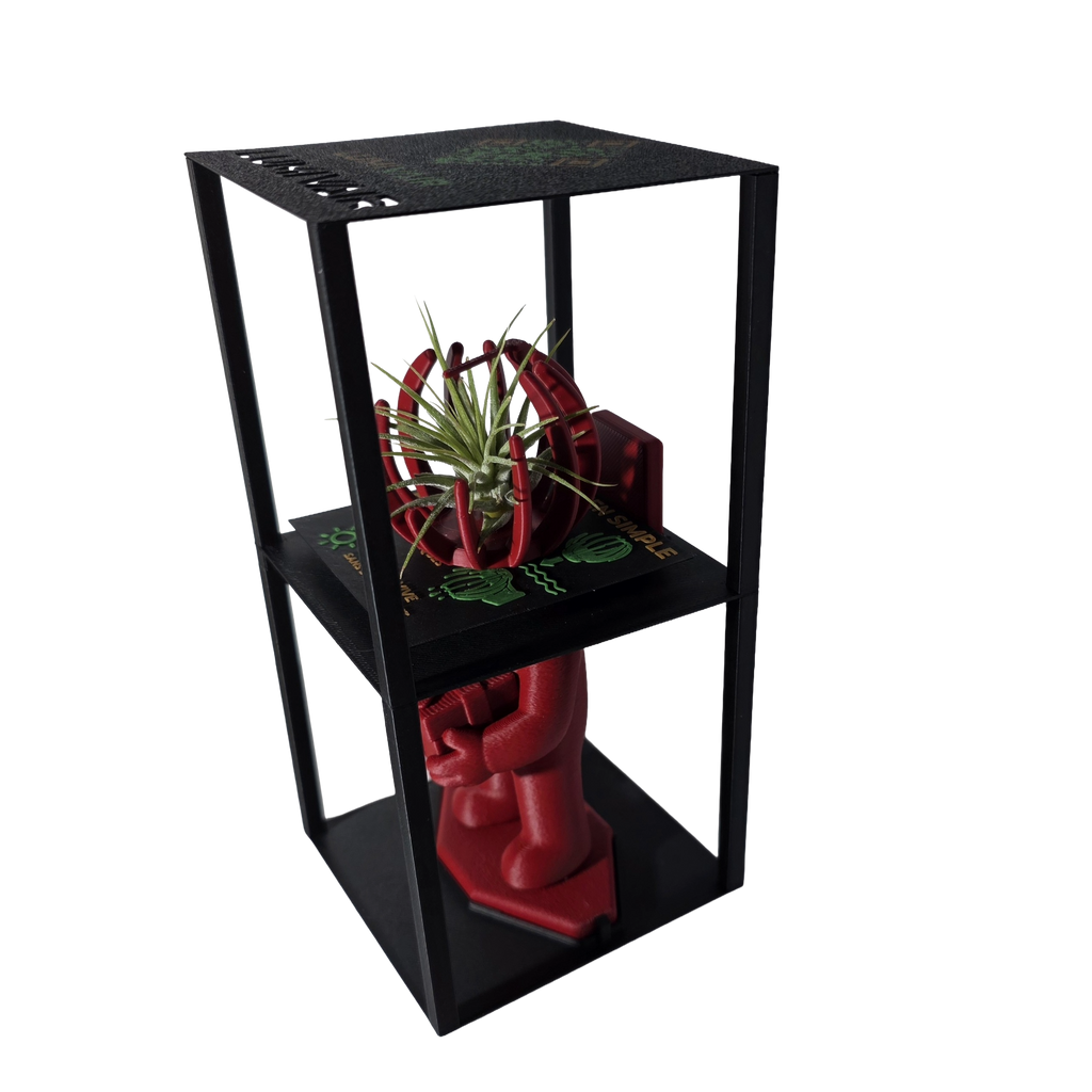 Figurine Lumivair et Support pour Plante Aérienne - Ensemble